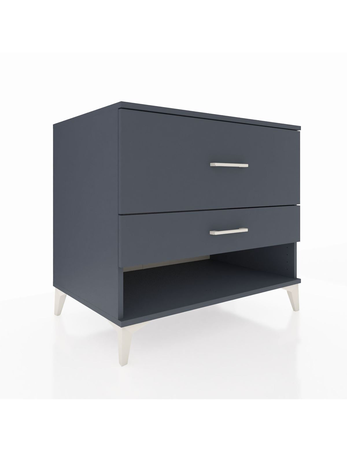 Kronos Şifonyer 2 Çekmeceli 88x59x80 Antrasit-Antrasit