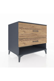 Kronos Şifonyer 2 Çekmeceli 88x59x80 Antrasit-Çam