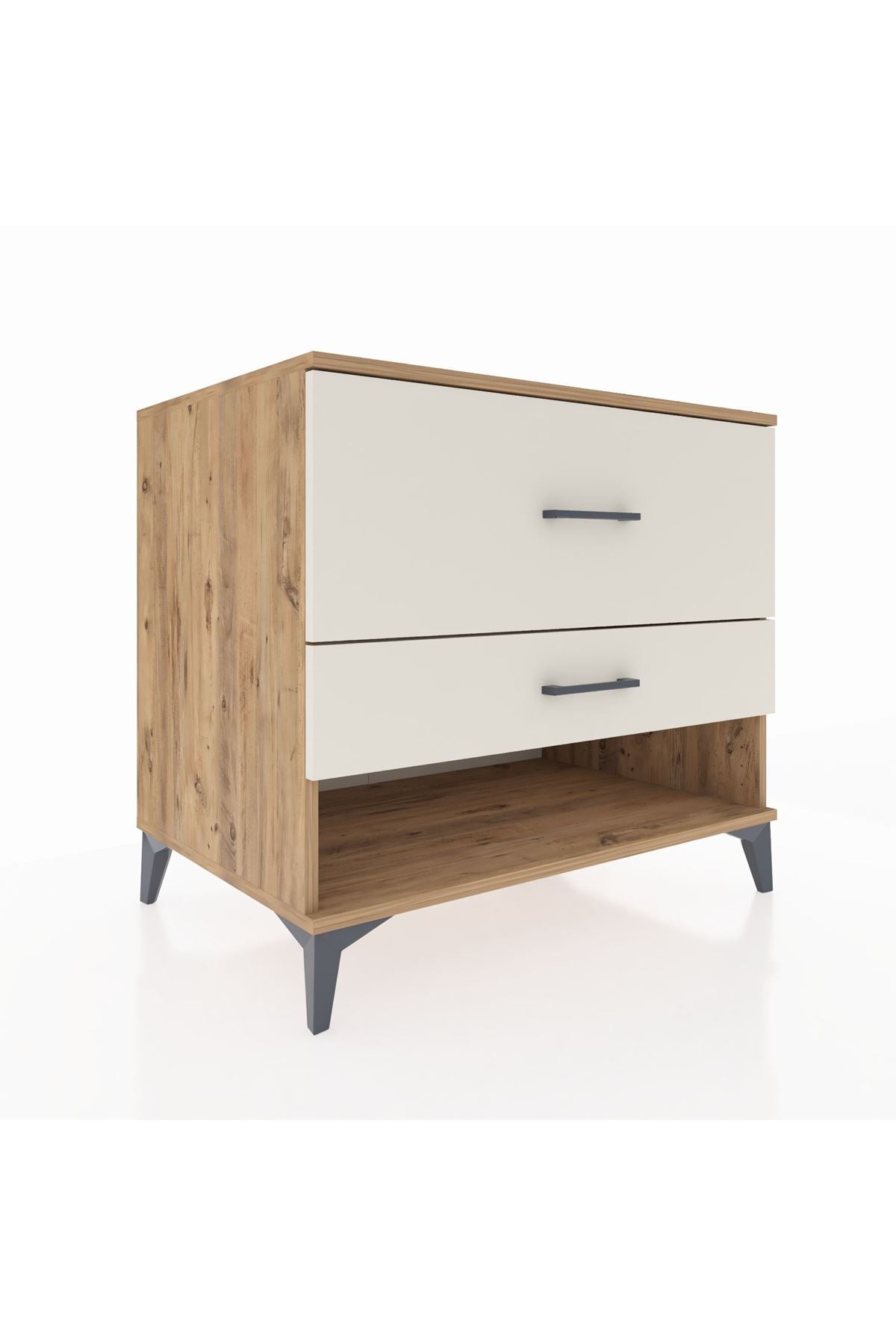 Kronos Şifonyer 2 Çekmeceli 88x59x80 Çam-Aytaşı