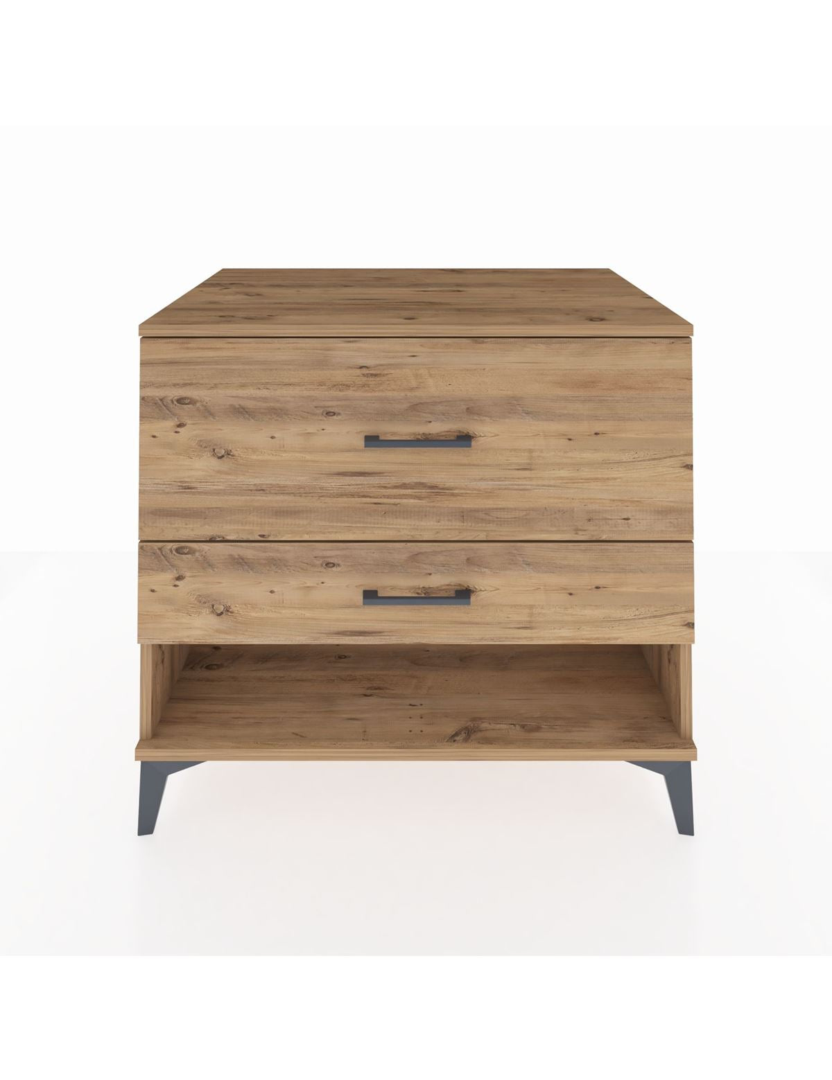 Kronos Şifonyer 2 Çekmeceli 88x59x80 Çam-Çam