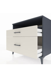 Kronos Şifonyer Tek Raflı 2 Çekmeceli 88x59x80 Antrasit-Aytaşı