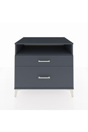 Kronos Şifonyer Tek Raflı 2 Çekmeceli 88x59x80 Antrasit-Antrasit