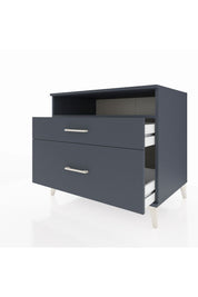 Kronos Şifonyer Tek Raflı 2 Çekmeceli 88x59x80 Antrasit-Antrasit