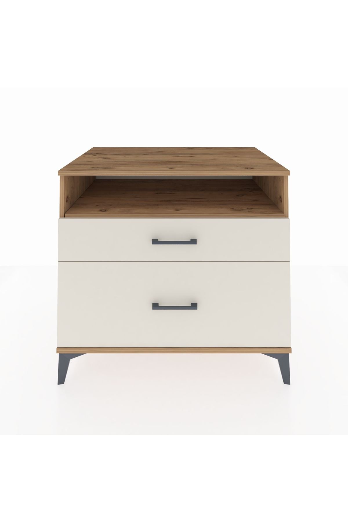 Kronos Şifonyer Tek Raflı 2 Çekmeceli 88x59x80 Çam-Aytaşı