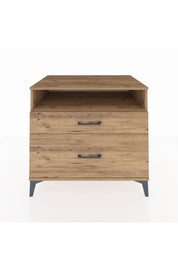 Kronos Şifonyer Tek Raflı 2 Çekmeceli 88x59x80 Çam-Çam