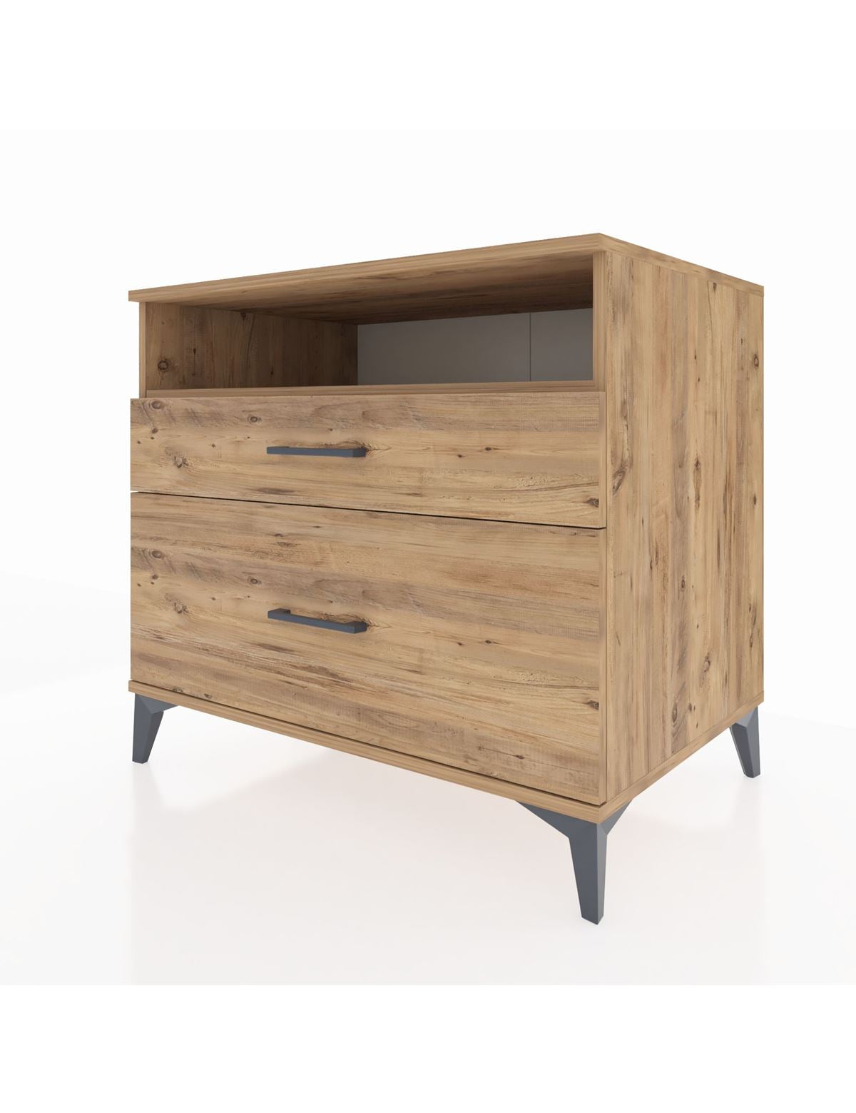 Kronos Şifonyer Tek Raflı 2 Çekmeceli 88x59x80 - S69M011V9C