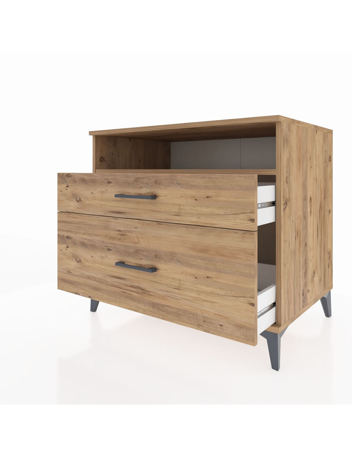 Kronos Şifonyer Tek Raflı 2 Çekmeceli 88x59x80 - S69M011V9C