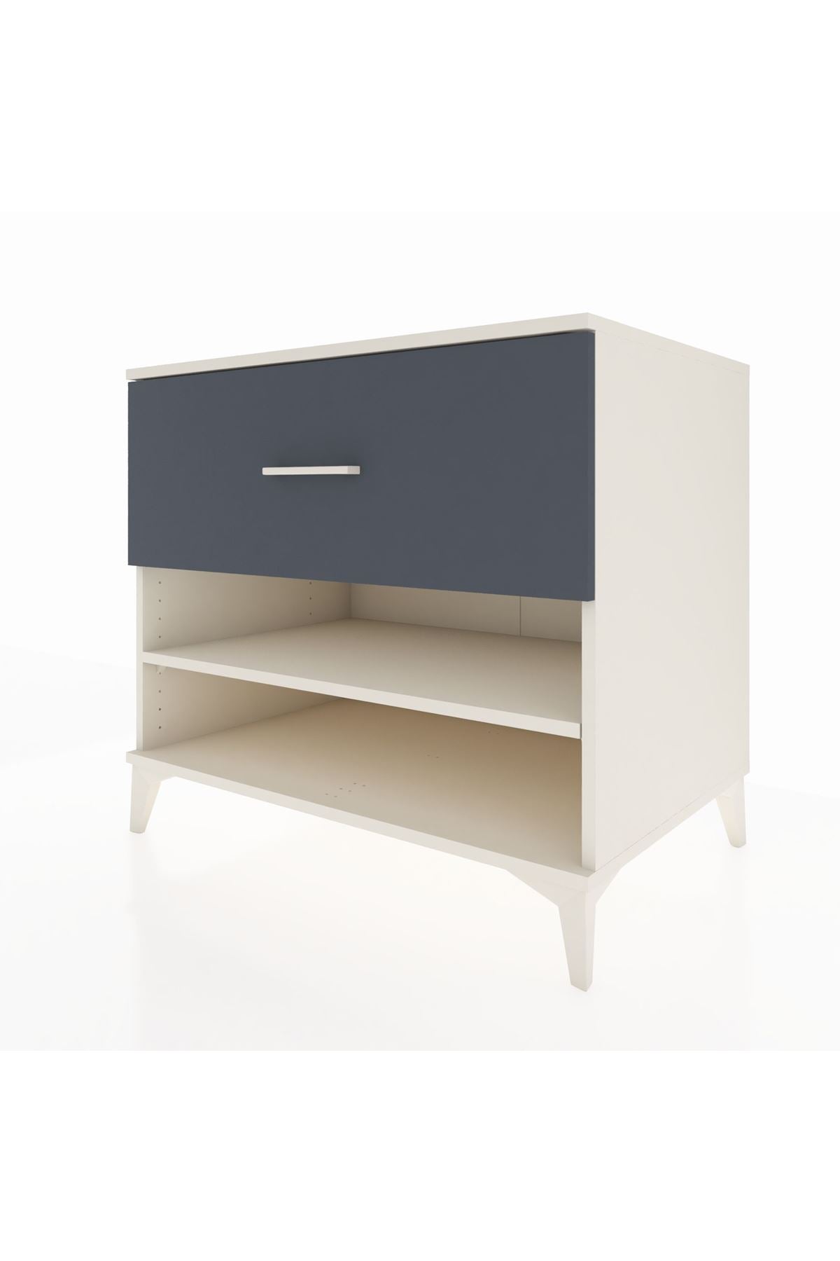 Kronos Şifonyer Tek Raflı Tek Çekmeceli 88x59x80 Aytaşı-Antrasit