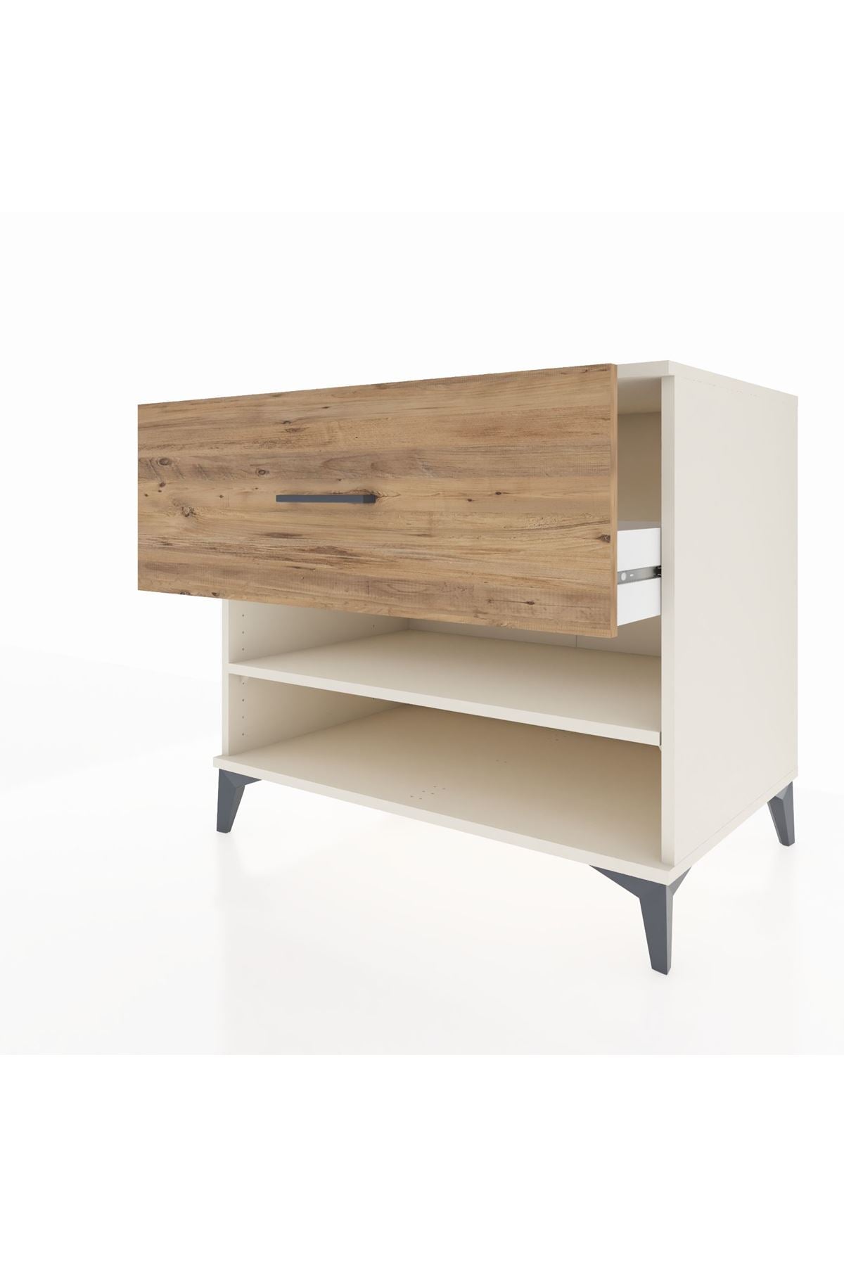 Kronos Şifonyer Tek Raflı Tek Çekmeceli 88x59x80 Aytaşı-Çam