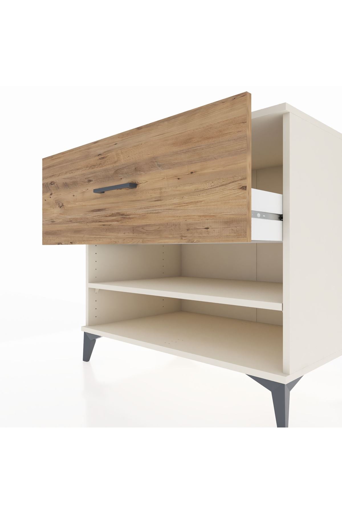 Kronos Şifonyer Tek Raflı Tek Çekmeceli 88x59x80 Aytaşı-Çam