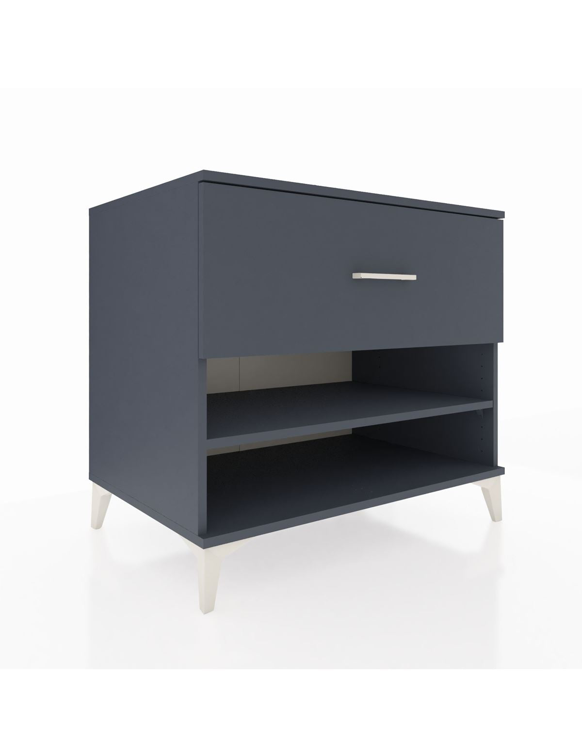 Kronos Şifonyer Tek Raflı Tek Çekmeceli 88x59x80 Antrasit-Antrasit