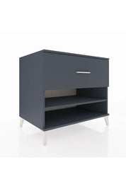 Kronos Şifonyer Tek Raflı Tek Çekmeceli 88x59x80 Antrasit-Antrasit