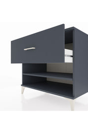 Kronos Şifonyer Tek Raflı Tek Çekmeceli 88x59x80 Antrasit-Antrasit
