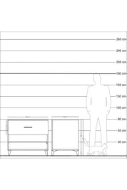 Kronos Şifonyer Tek Raflı Tek Çekmeceli 88x59x80 Çam-Aytaşı