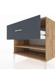 Kronos Şifonyer Tek Raflı Tek Çekmeceli 88x59x80 Çam-Antrasit