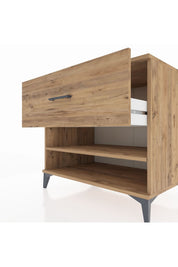 Kronos Şifonyer Tek Raflı Tek Çekmeceli 88x59x80 Çam-Çam