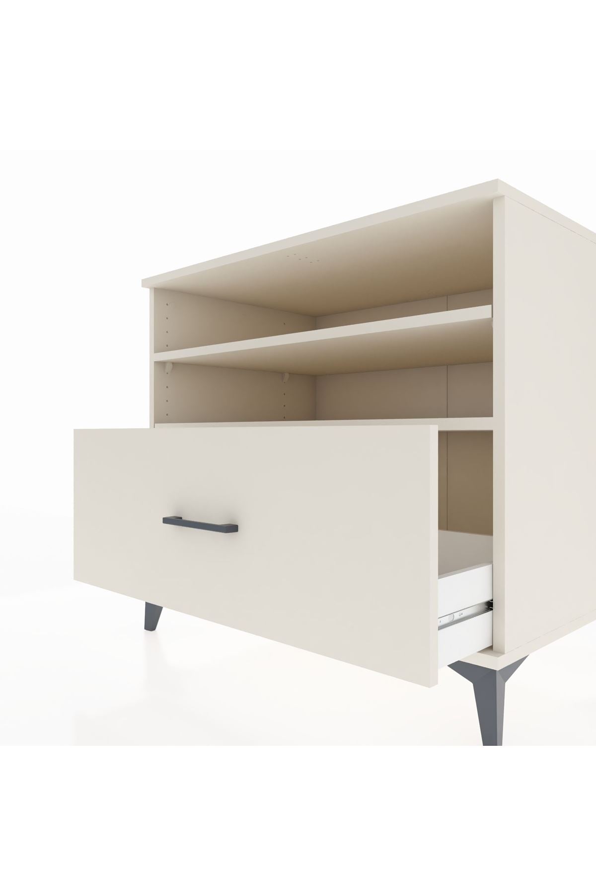 Kronos Şifonyer 2 Raflı Tek Çekmeceli 88x59x80 Aytaşı-Aytaşı