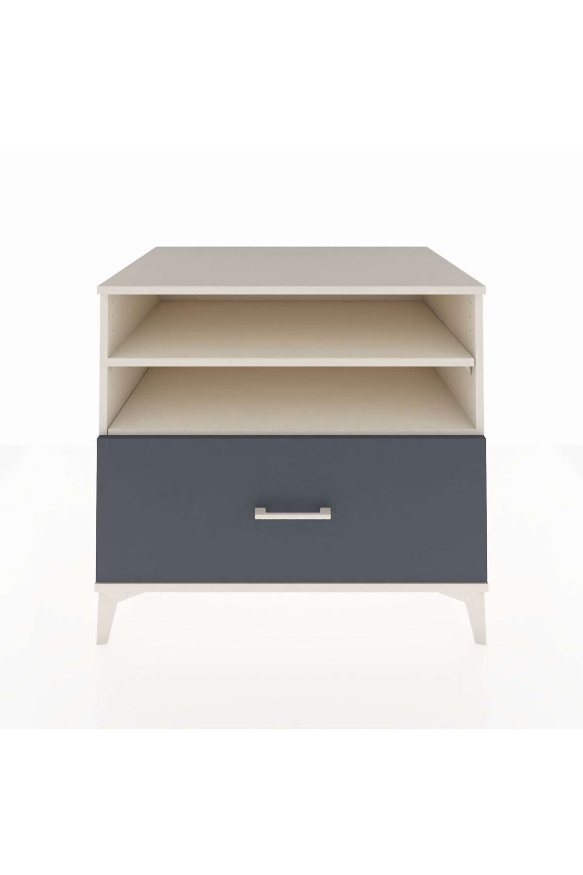 Kronos Şifonyer 2 Raflı Tek Çekmeceli 88x59x80 Aytaşı-Antrasit