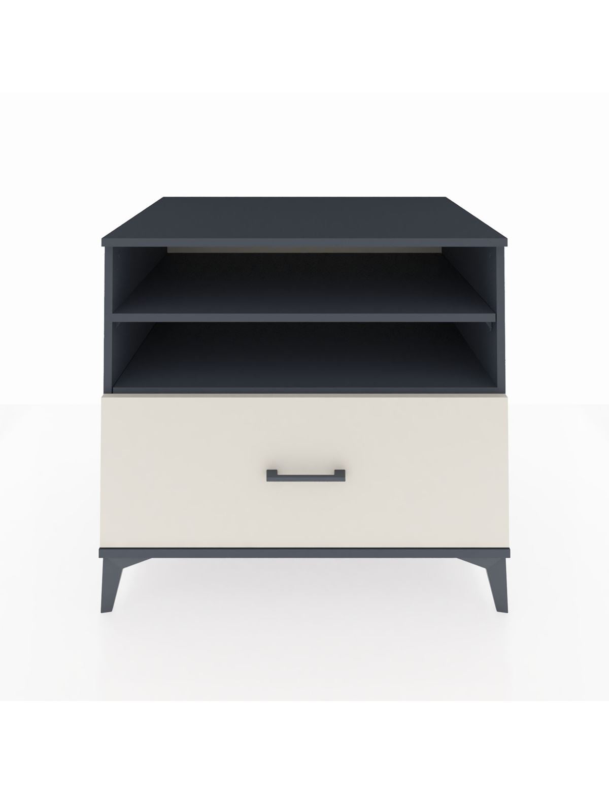 Kronos Şifonyer 2 Raflı Tek Çekmeceli 88x59x80 Antrasit-Aytaşı