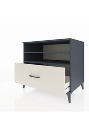 Kronos Şifonyer 2 Raflı Tek Çekmeceli 88x59x80 Antrasit-Aytaşı