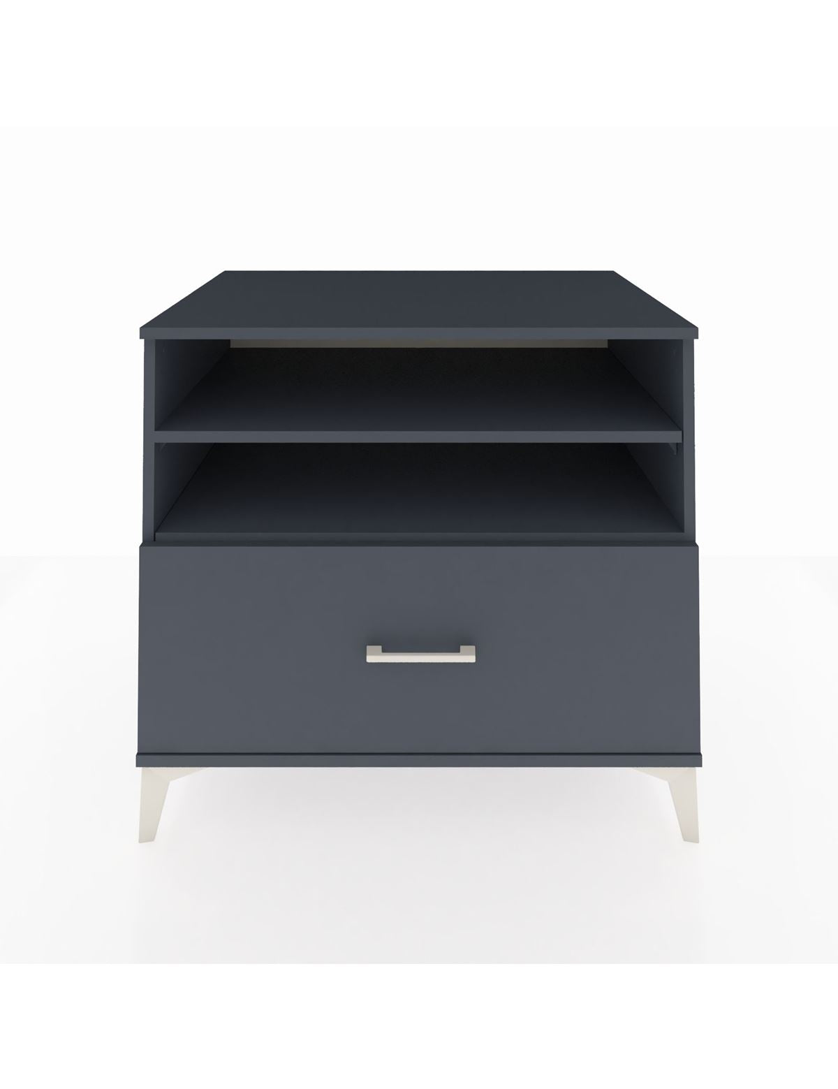 Kronos Şifonyer 2 Raflı Tek Çekmeceli 88x59x80 Antrasit-Antrasit