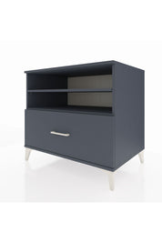 Kronos Şifonyer 2 Raflı Tek Çekmeceli 88x59x80 Antrasit-Antrasit