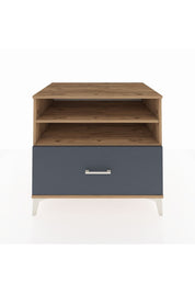 Kronos Şifonyer 2 Raflı Tek Çekmeceli 88x59x80 Çam-Antrasit