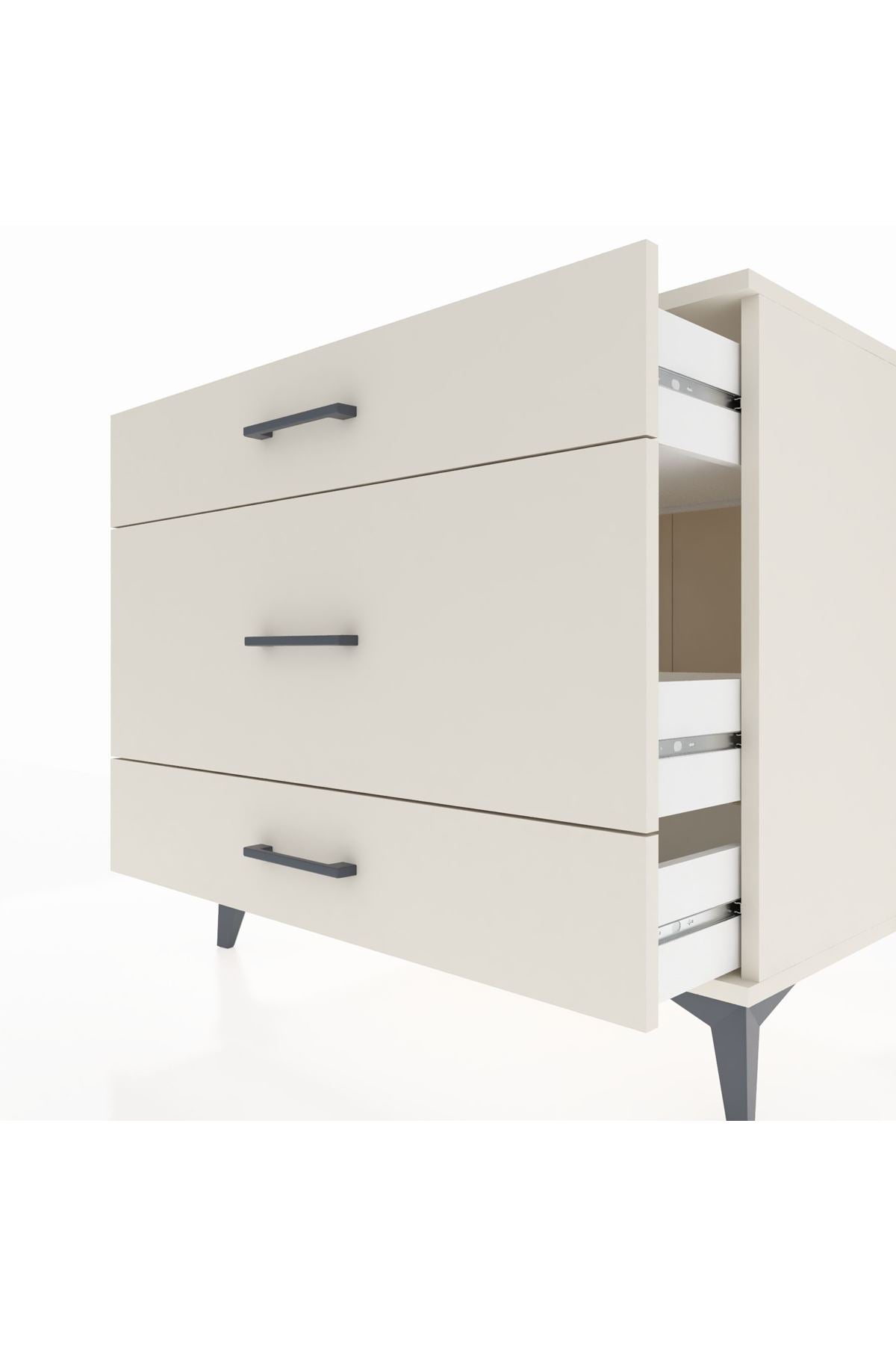 Kronos Şifonyer 3 Çekmeceli 88x59x80 Aytaşı-Aytaşı