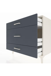 Kronos Şifonyer 3 Çekmeceli 88x59x80 Aytaşı-Antrasit