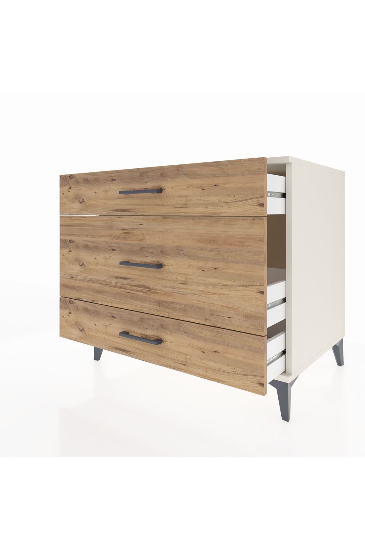 Kronos Şifonyer 3 Çekmeceli 88x59x80 Aytaşı-Çam