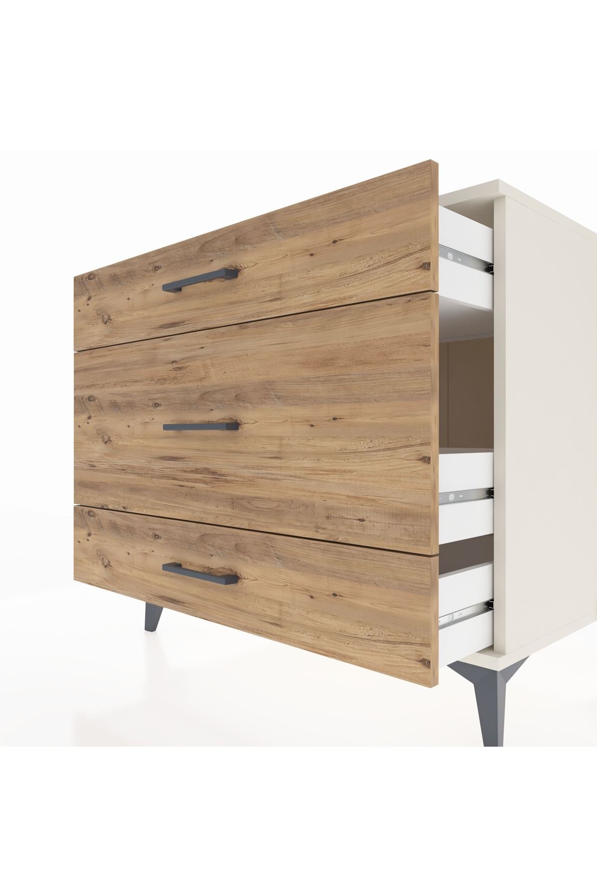 Kronos Şifonyer 3 Çekmeceli 88x59x80 Aytaşı-Çam