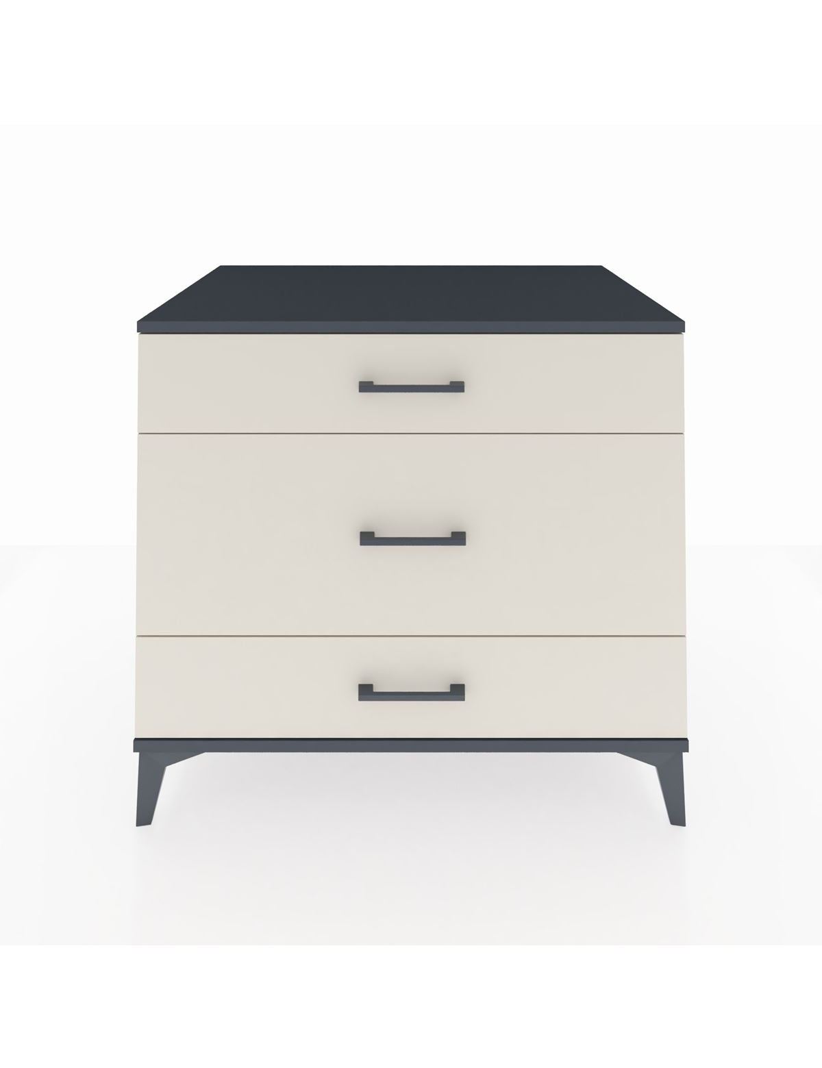 Kronos Şifonyer 3 Çekmeceli 88x59x80 Antrasit-Aytaşı