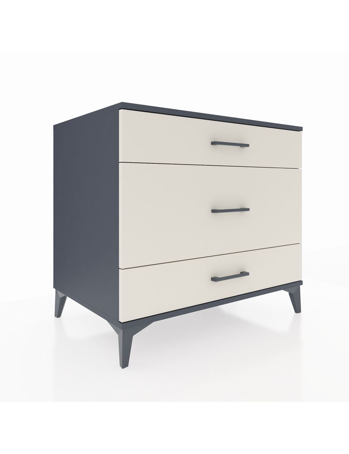 Kronos Şifonyer 3 Çekmeceli 88x59x80 Antrasit-Aytaşı