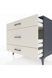 Kronos Şifonyer 3 Çekmeceli 88x59x80 Antrasit-Aytaşı