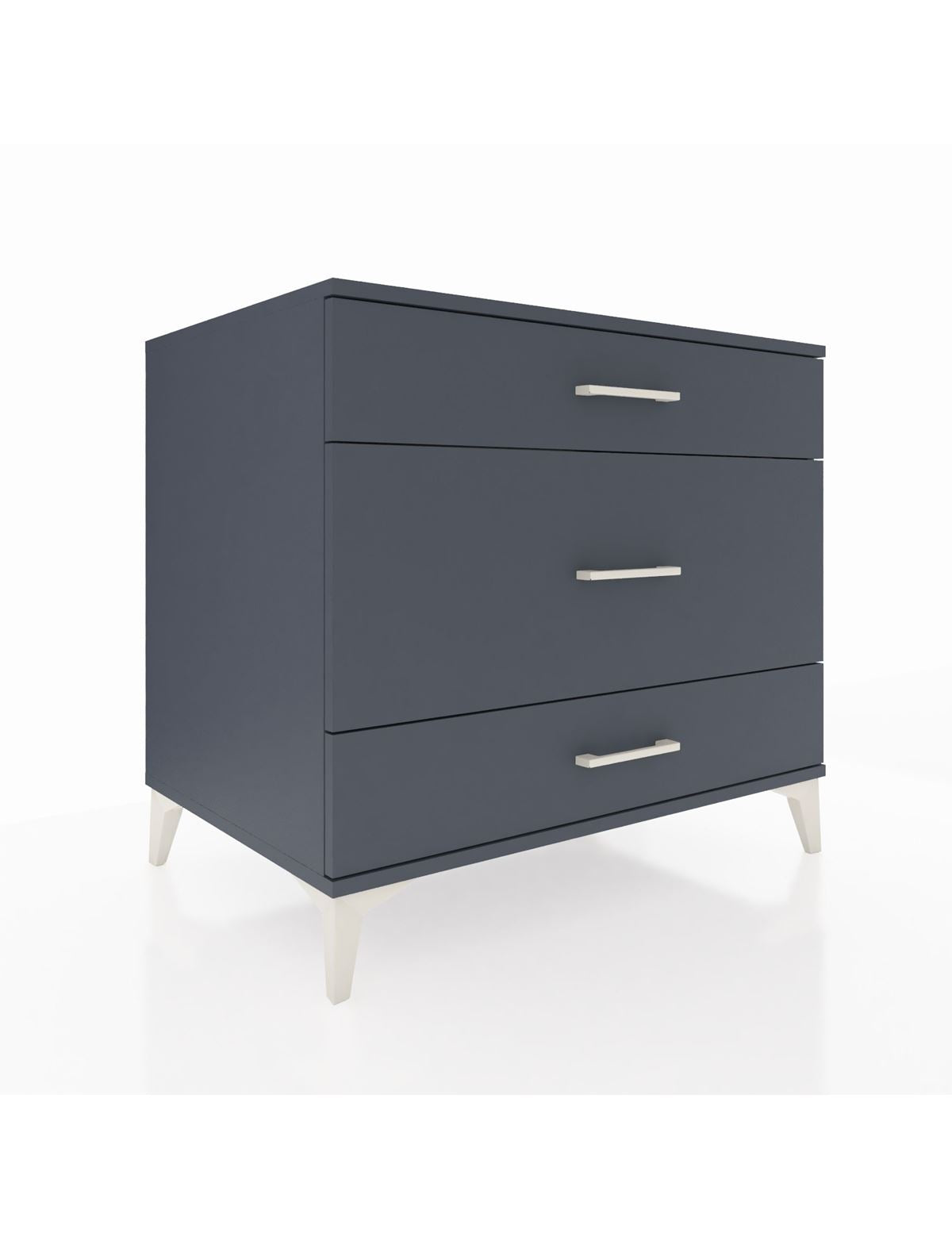 Kronos Şifonyer 3 Çekmeceli 88x59x80 Antrasit-Antrasit