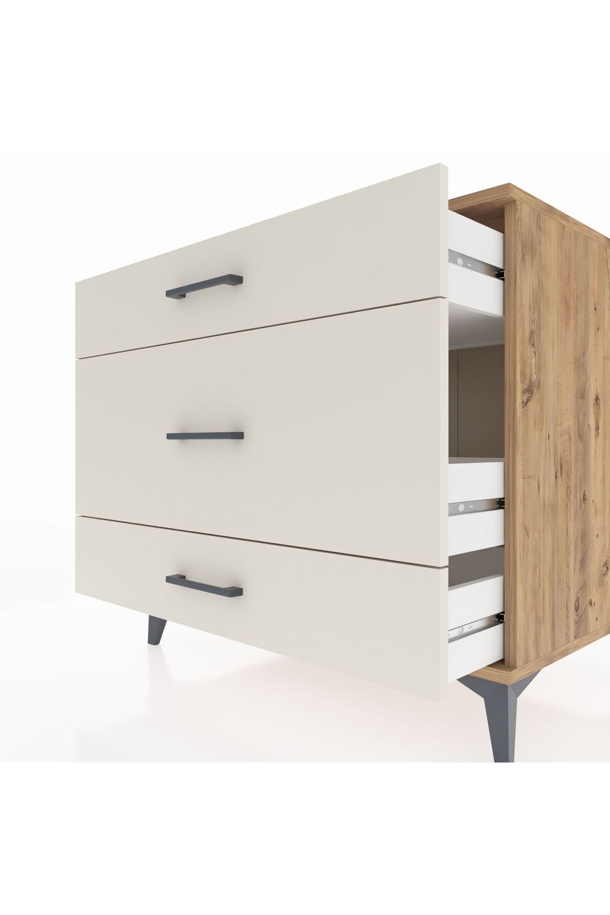 Kronos Şifonyer 3 Çekmeceli 88x59x80 Çam-Aytaşı