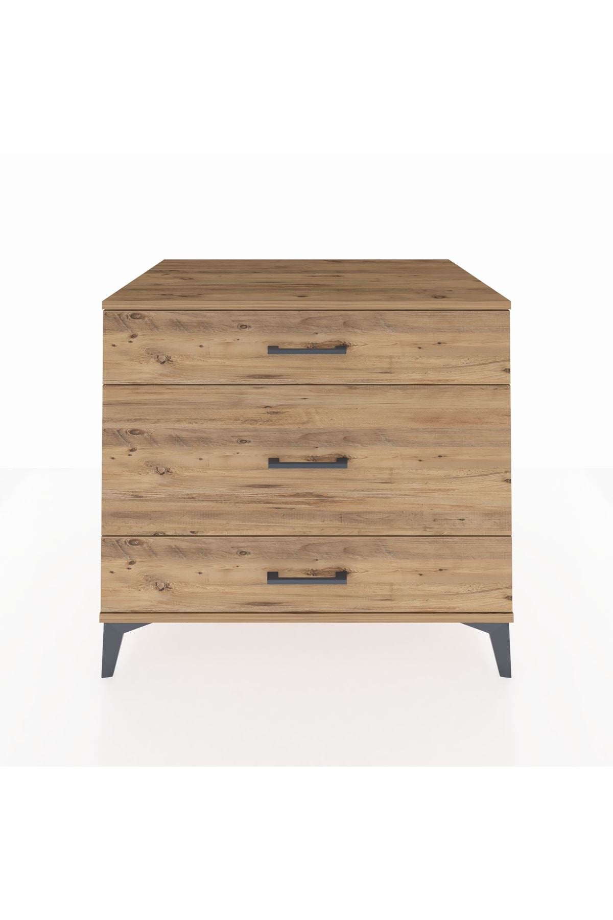 Kronos Şifonyer 3 Çekmeceli 88x59x80 Çam-Çam