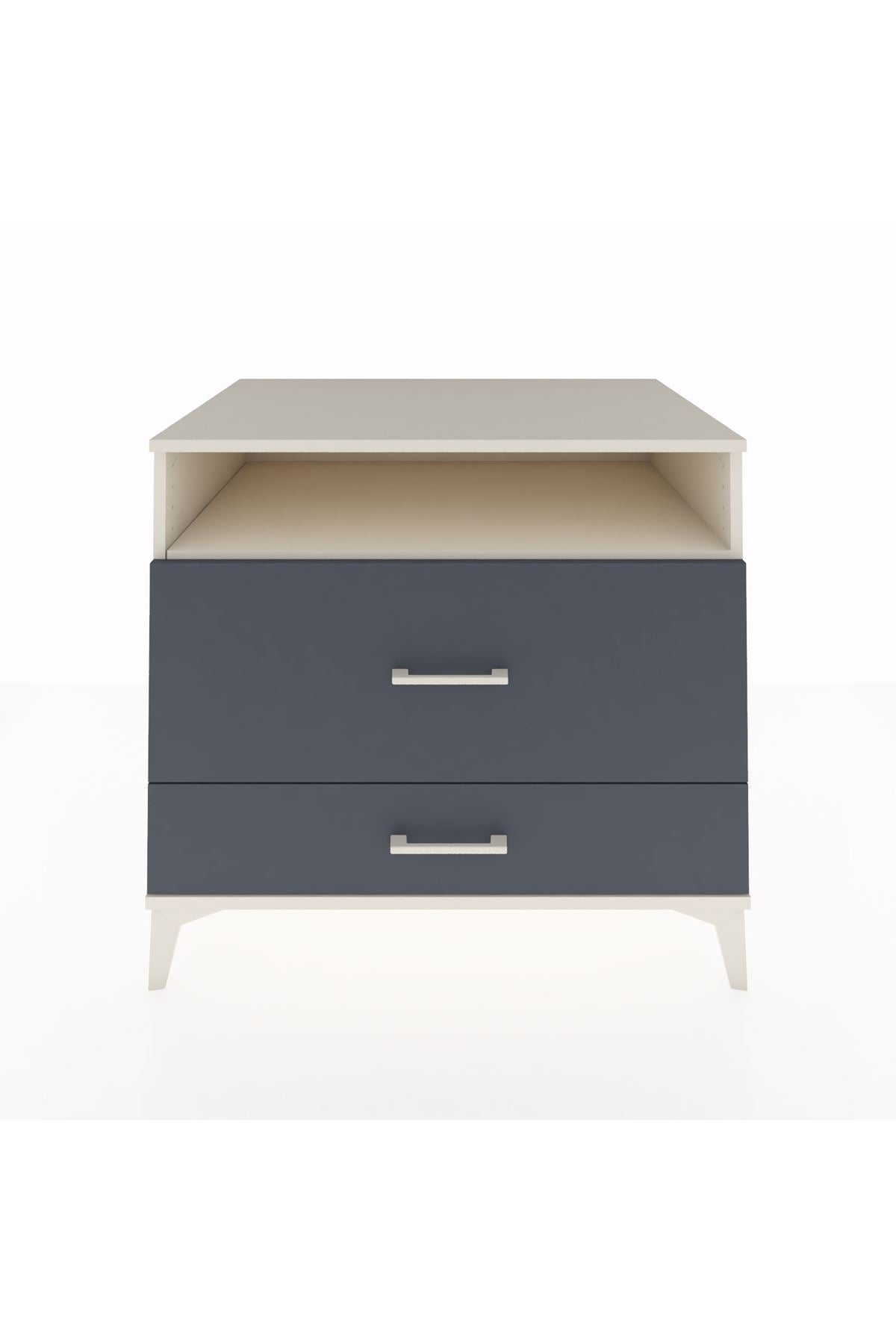 Kronos Şifonyer Tek Raflı 2 Çekmeceli 88x59x80 Aytaşı-Antrasit