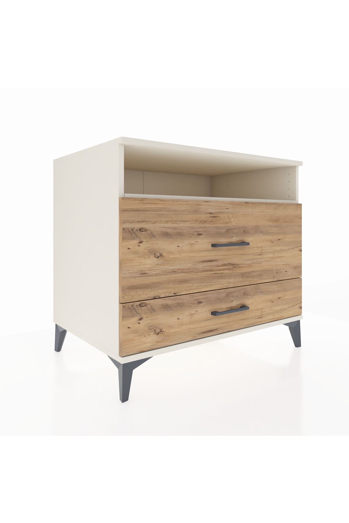 Kronos Şifonyer Tek Raflı 2 Çekmeceli 88x59x80 Aytaşı-Çam