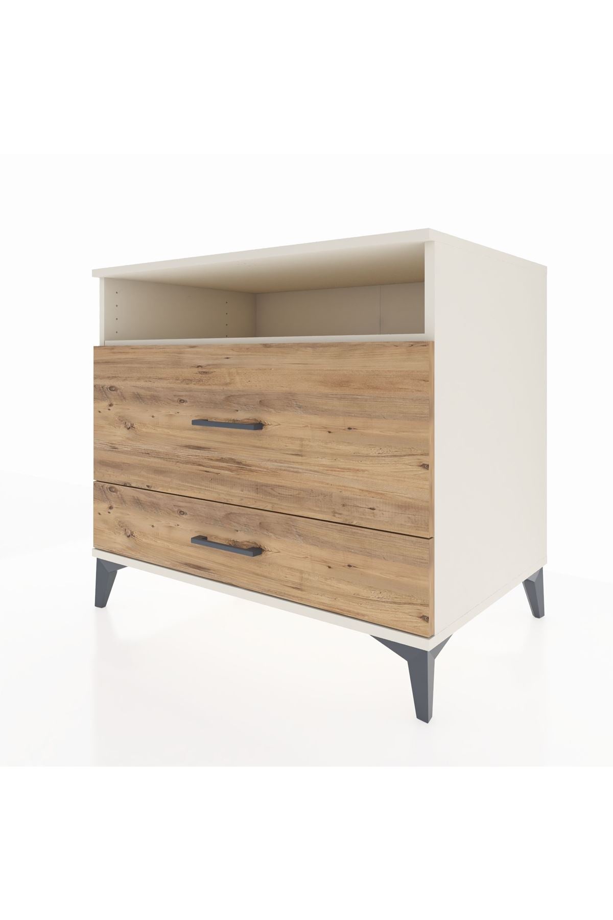 Kronos Şifonyer Tek Raflı 2 Çekmeceli 88x59x80 Aytaşı-Çam