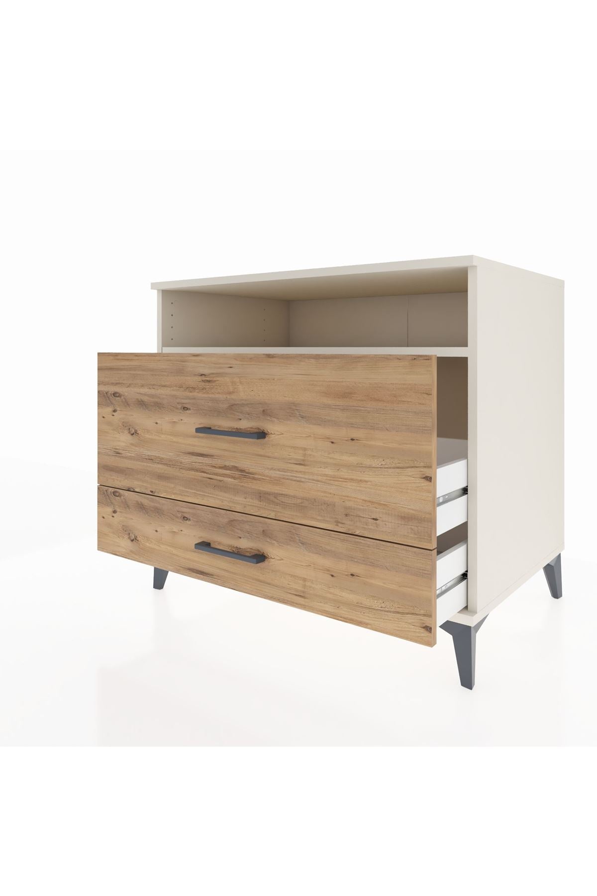 Kronos Şifonyer Tek Raflı 2 Çekmeceli 88x59x80 Aytaşı-Çam