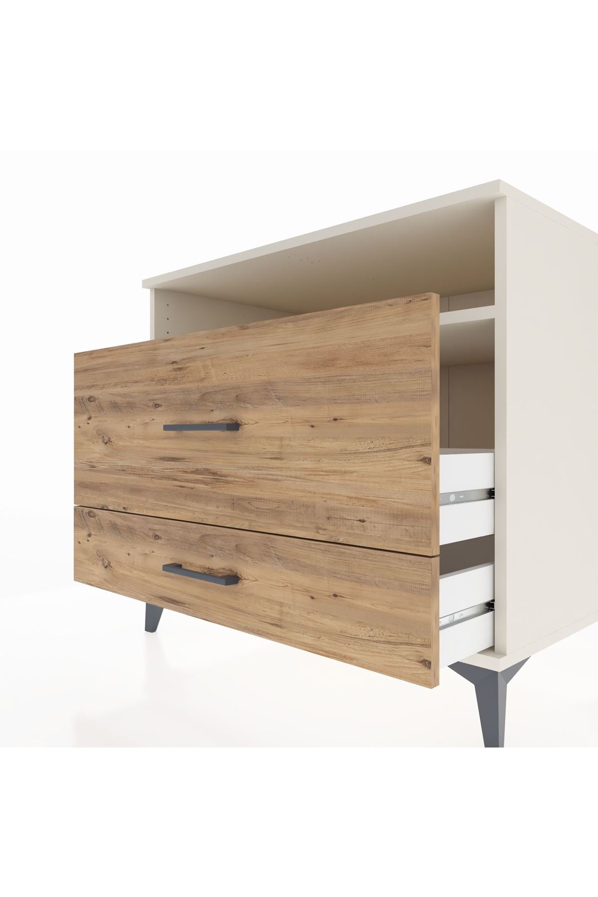 Kronos Şifonyer Tek Raflı 2 Çekmeceli 88x59x80 Aytaşı-Çam