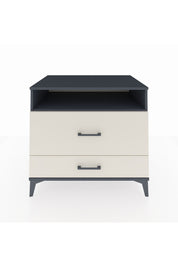 Kronos Şifonyer Tek Raflı 2 Çekmeceli 88x59x80 Antrasit-Aytaşı