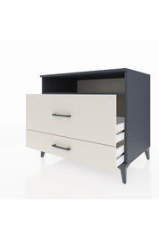 Kronos Şifonyer Tek Raflı 2 Çekmeceli 88x59x80 Antrasit-Aytaşı