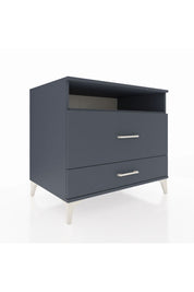 Kronos Şifonyer Tek Raflı 2 Çekmeceli 88x59x80 Antrasit-Antrasit