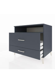 Kronos Şifonyer Tek Raflı 2 Çekmeceli 88x59x80 Antrasit-Antrasit