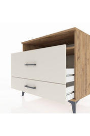 Kronos Şifonyer Tek Raflı 2 Çekmeceli 88x59x80 Çam-Aytaşı