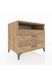 Kronos Şifonyer Tek Raflı 2 Çekmeceli 88x59x80 Çam-Çam