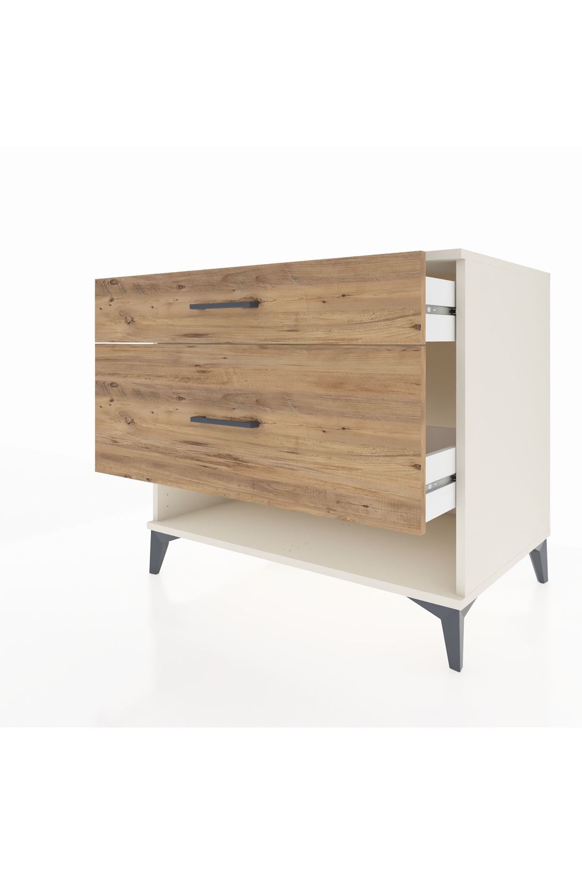 Kronos Şifonyer 2 Çekmeceli 88x59x80 Aytaşı-Çam