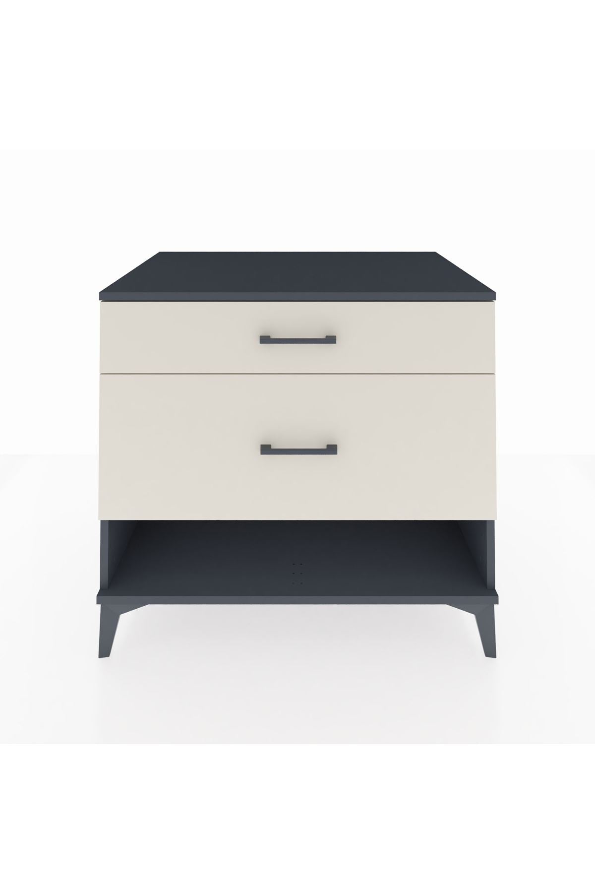 Kronos Şifonyer 2 Çekmeceli 88x59x80 Antrasit-Aytaşı